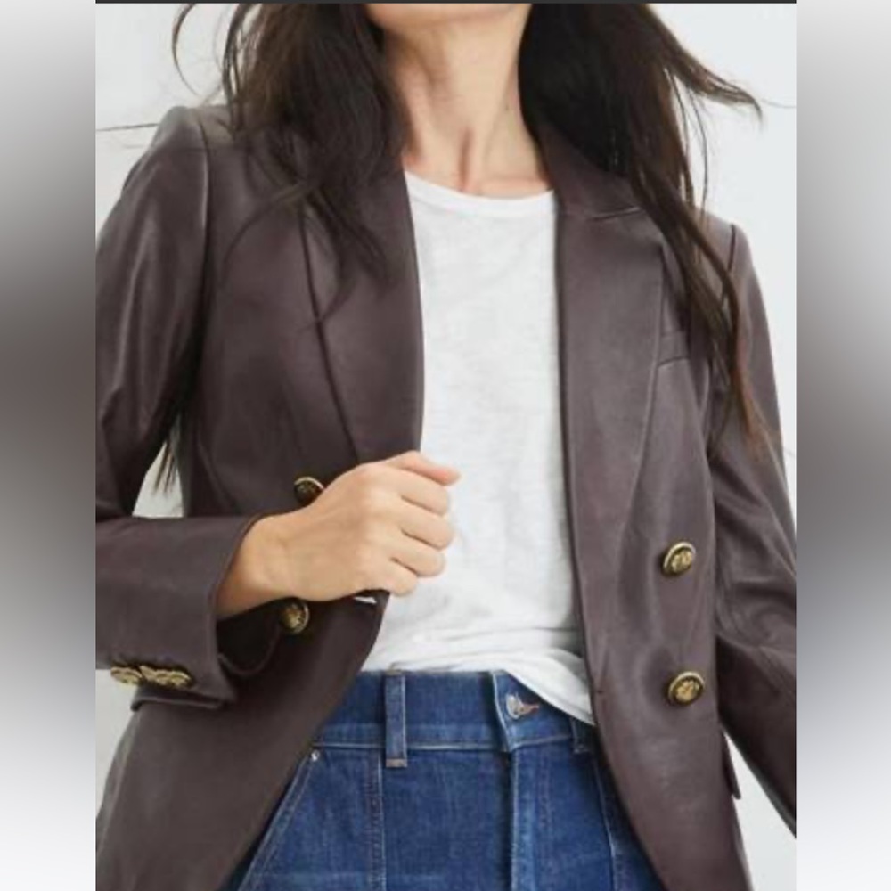 NWT Veronica beard leather Dickey jacket size 2